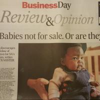 Babies not for sale. Or are they?